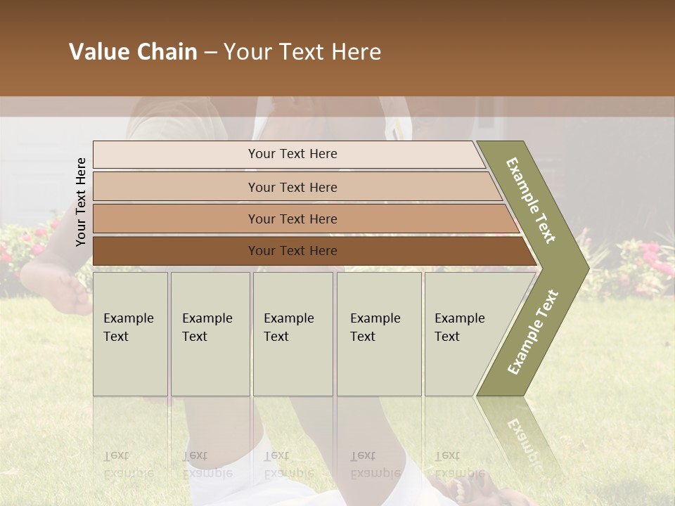 A Couple Of People That Are Laying In The Grass PowerPoint Template