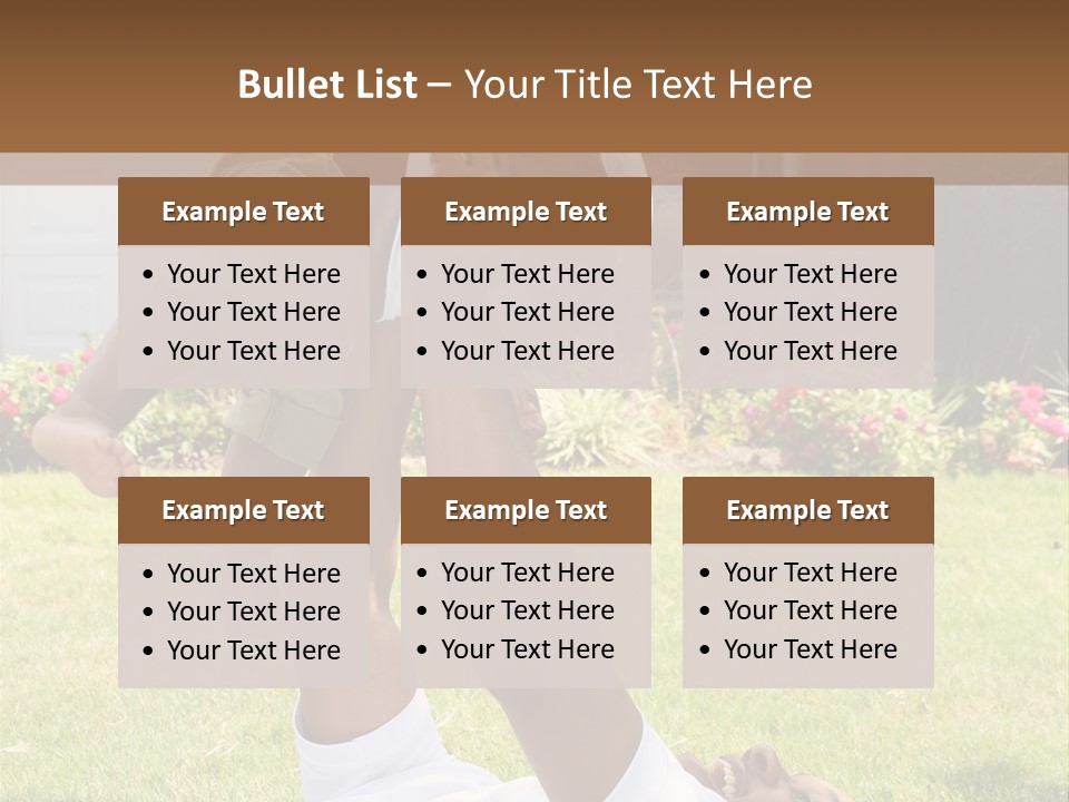 A Couple Of People That Are Laying In The Grass PowerPoint Template