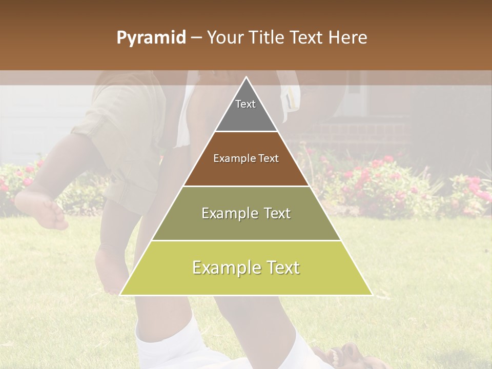 A Couple Of People That Are Laying In The Grass PowerPoint Template