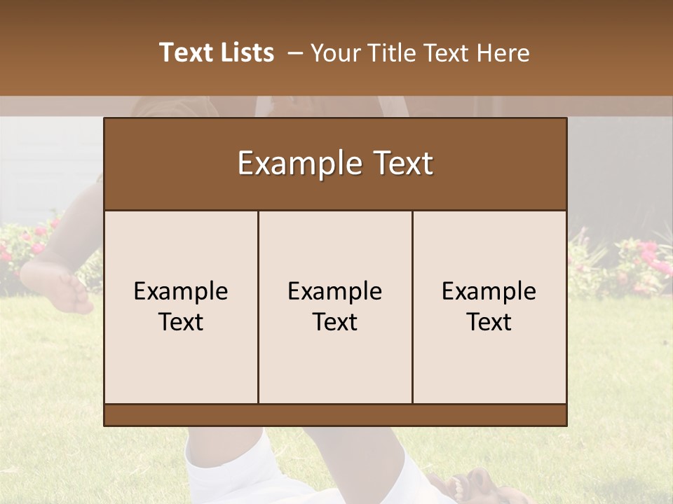 A Couple Of People That Are Laying In The Grass PowerPoint Template