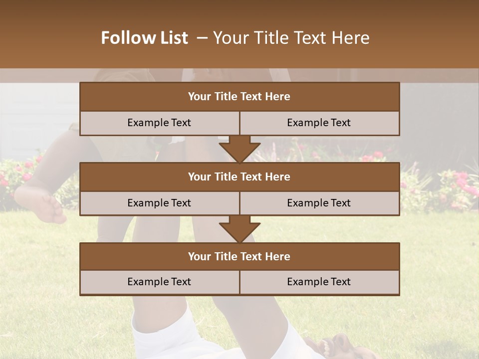 A Couple Of People That Are Laying In The Grass PowerPoint Template
