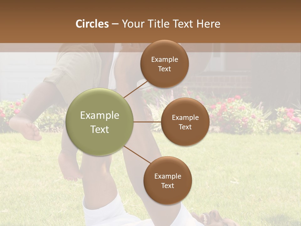 A Couple Of People That Are Laying In The Grass PowerPoint Template