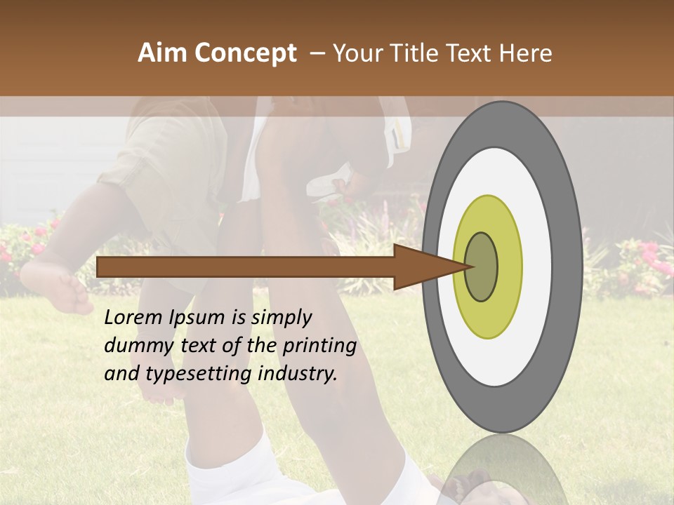 A Couple Of People That Are Laying In The Grass PowerPoint Template