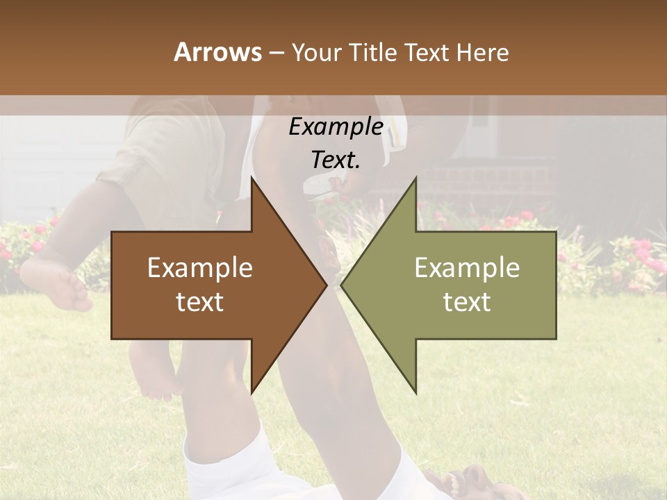 A Couple Of People That Are Laying In The Grass PowerPoint Template