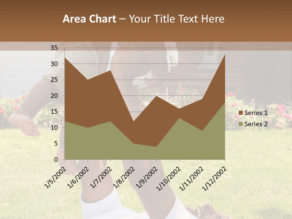 A Couple Of People That Are Laying In The Grass PowerPoint Template