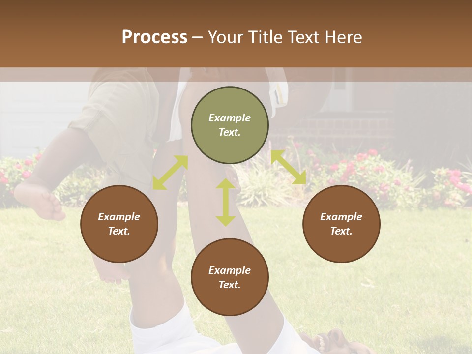 A Couple Of People That Are Laying In The Grass PowerPoint Template