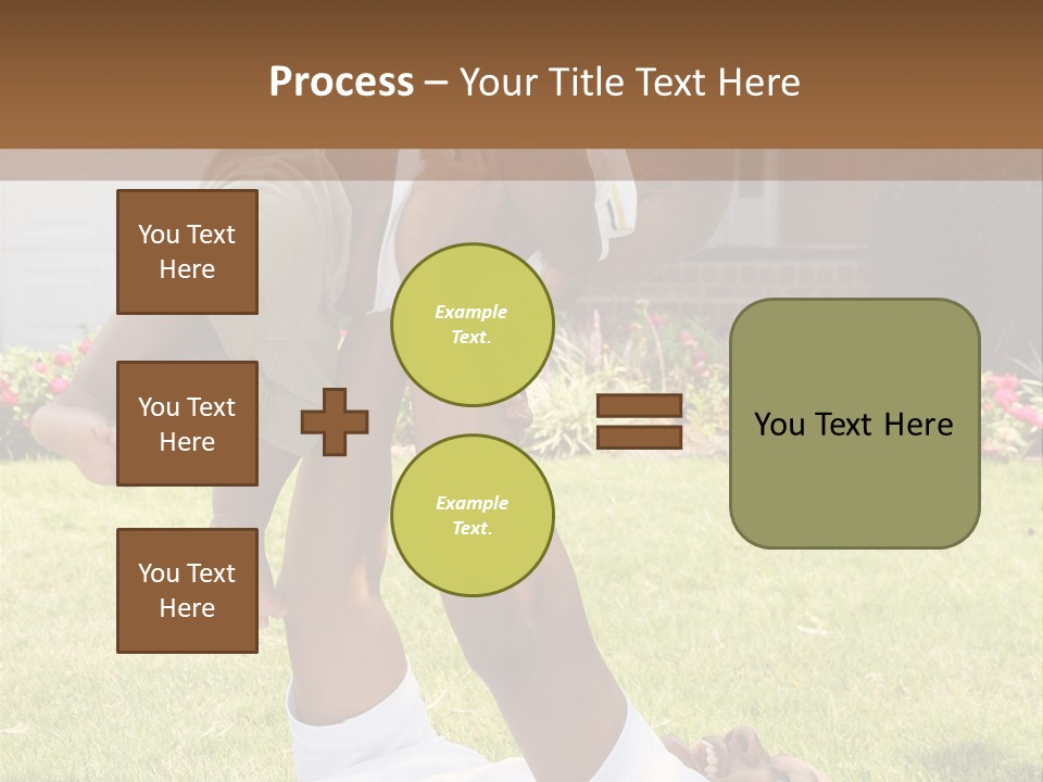 A Couple Of People That Are Laying In The Grass PowerPoint Template