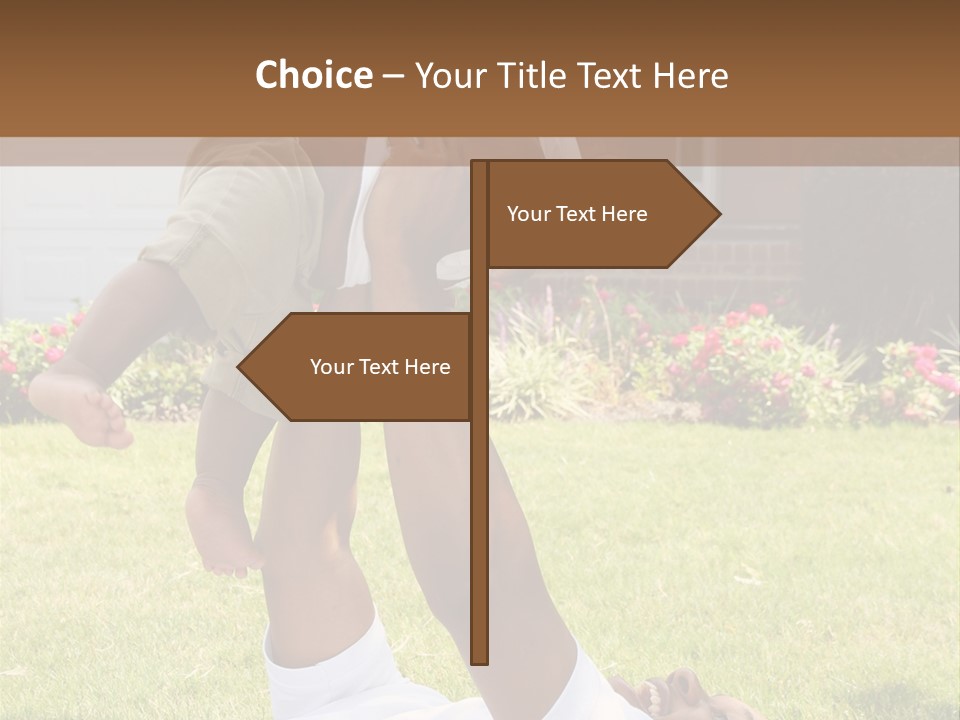 A Couple Of People That Are Laying In The Grass PowerPoint Template