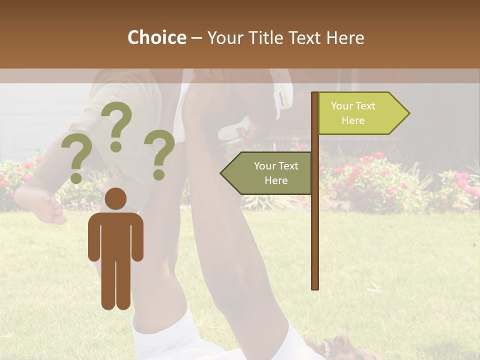 A Couple Of People That Are Laying In The Grass PowerPoint Template