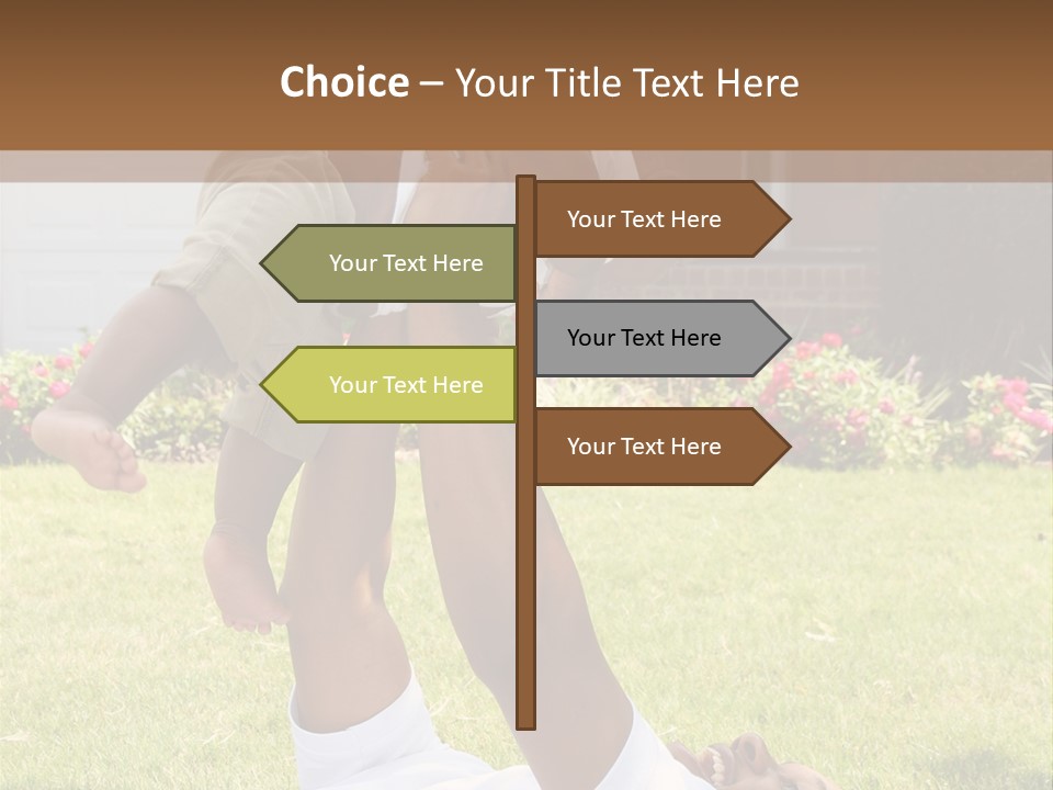 A Couple Of People That Are Laying In The Grass PowerPoint Template