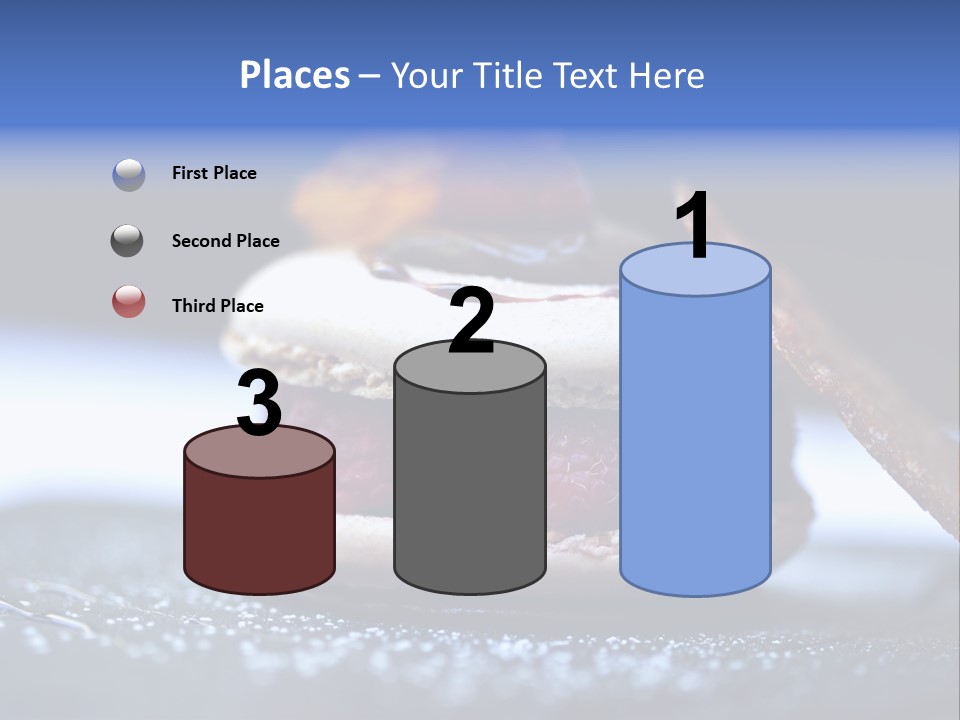 A Dessert With Raspberries On Top Of It PowerPoint Template