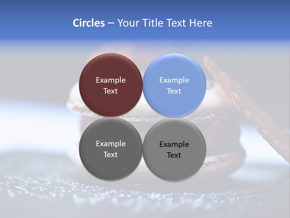 A Dessert With Raspberries On Top Of It PowerPoint Template