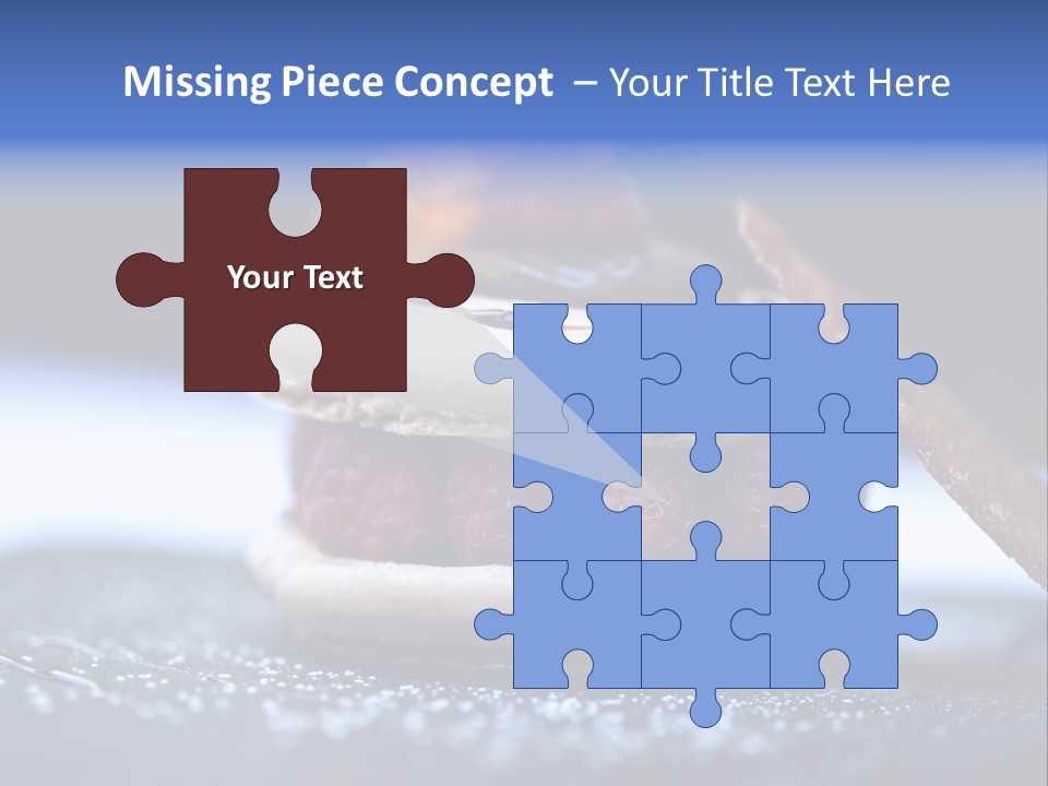 A Dessert With Raspberries On Top Of It PowerPoint Template