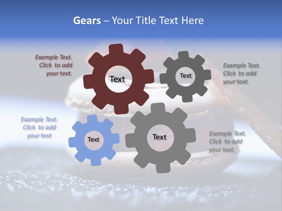 A Dessert With Raspberries On Top Of It PowerPoint Template