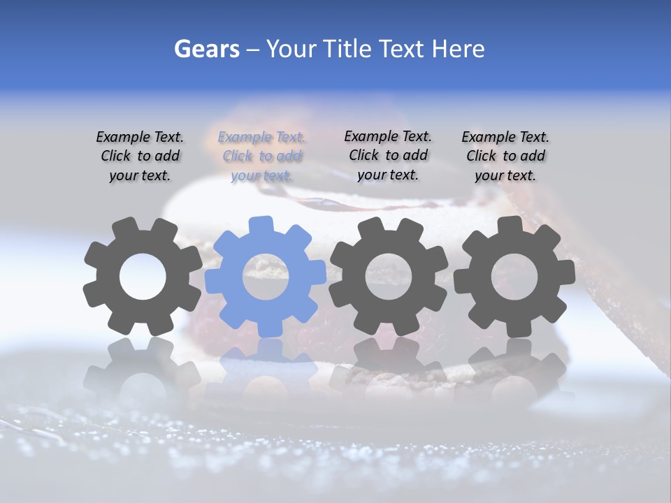 A Dessert With Raspberries On Top Of It PowerPoint Template