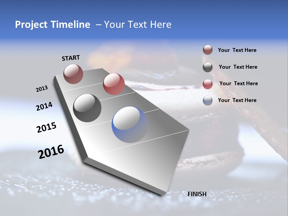A Dessert With Raspberries On Top Of It PowerPoint Template