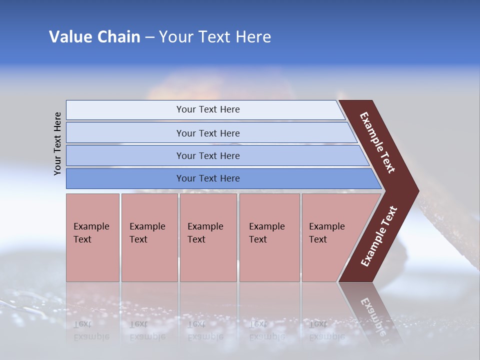 A Dessert With Raspberries On Top Of It PowerPoint Template