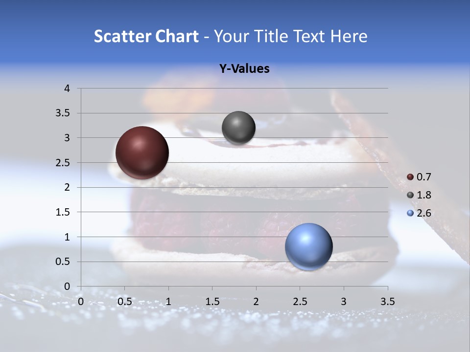 A Dessert With Raspberries On Top Of It PowerPoint Template