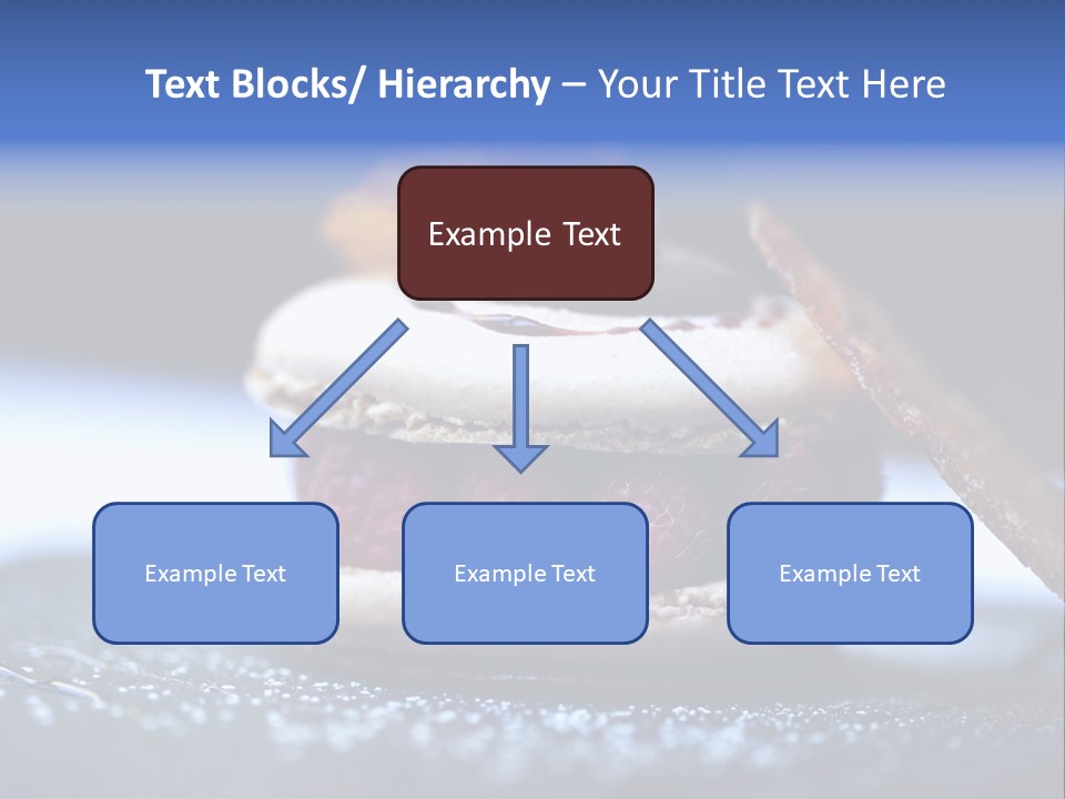 A Dessert With Raspberries On Top Of It PowerPoint Template