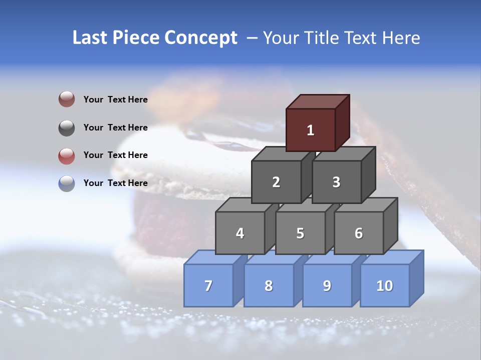 A Dessert With Raspberries On Top Of It PowerPoint Template