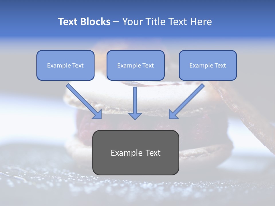A Dessert With Raspberries On Top Of It PowerPoint Template