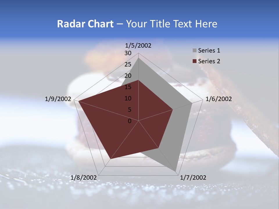 A Dessert With Raspberries On Top Of It PowerPoint Template
