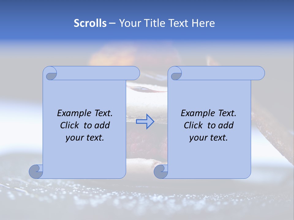 A Dessert With Raspberries On Top Of It PowerPoint Template