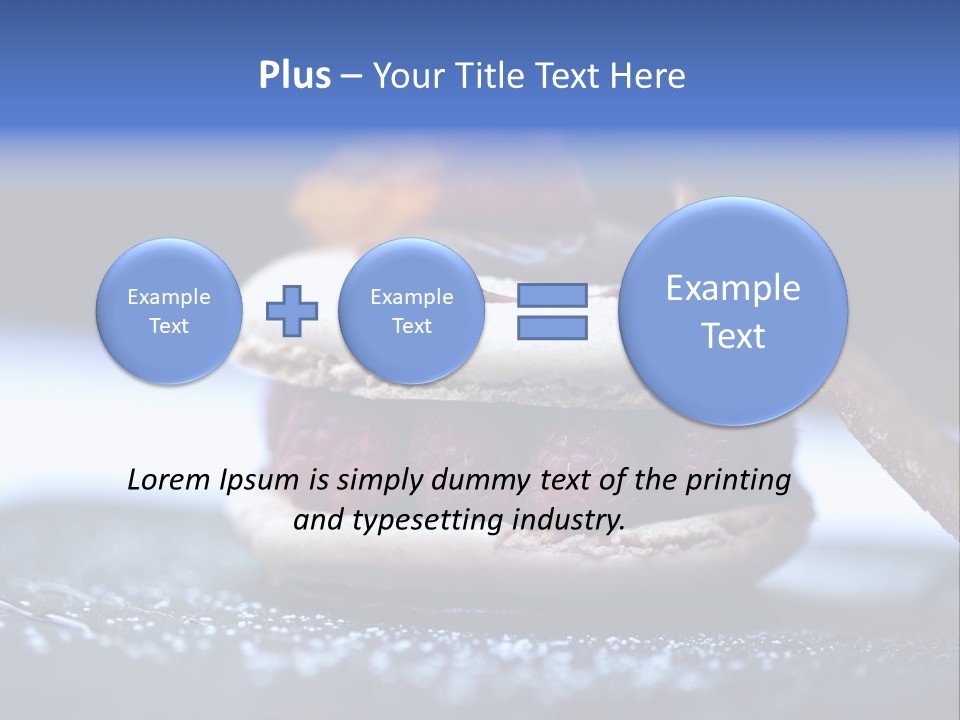A Dessert With Raspberries On Top Of It PowerPoint Template