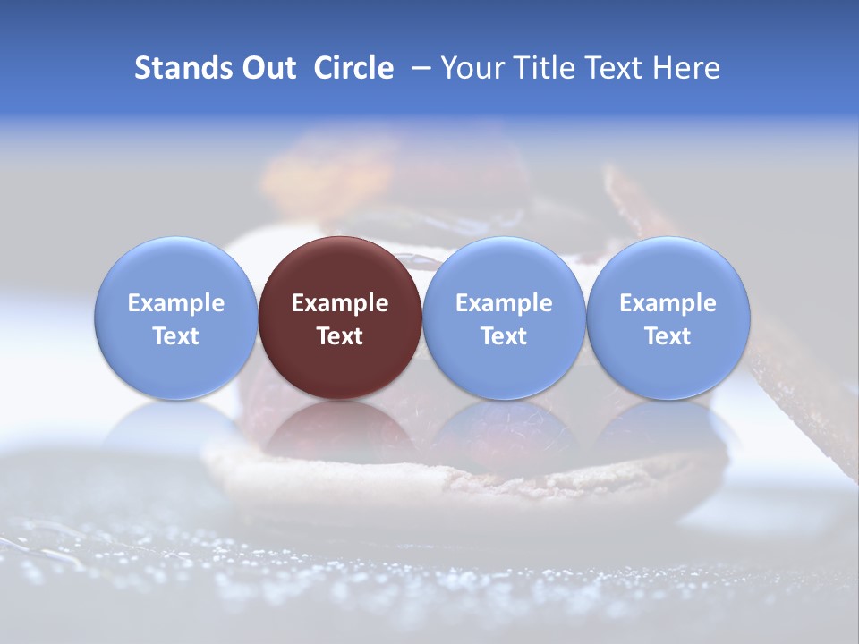 A Dessert With Raspberries On Top Of It PowerPoint Template