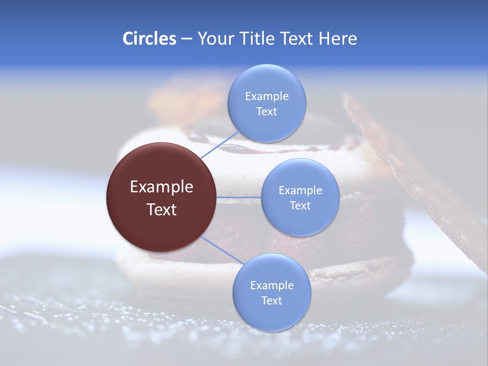 A Dessert With Raspberries On Top Of It PowerPoint Template