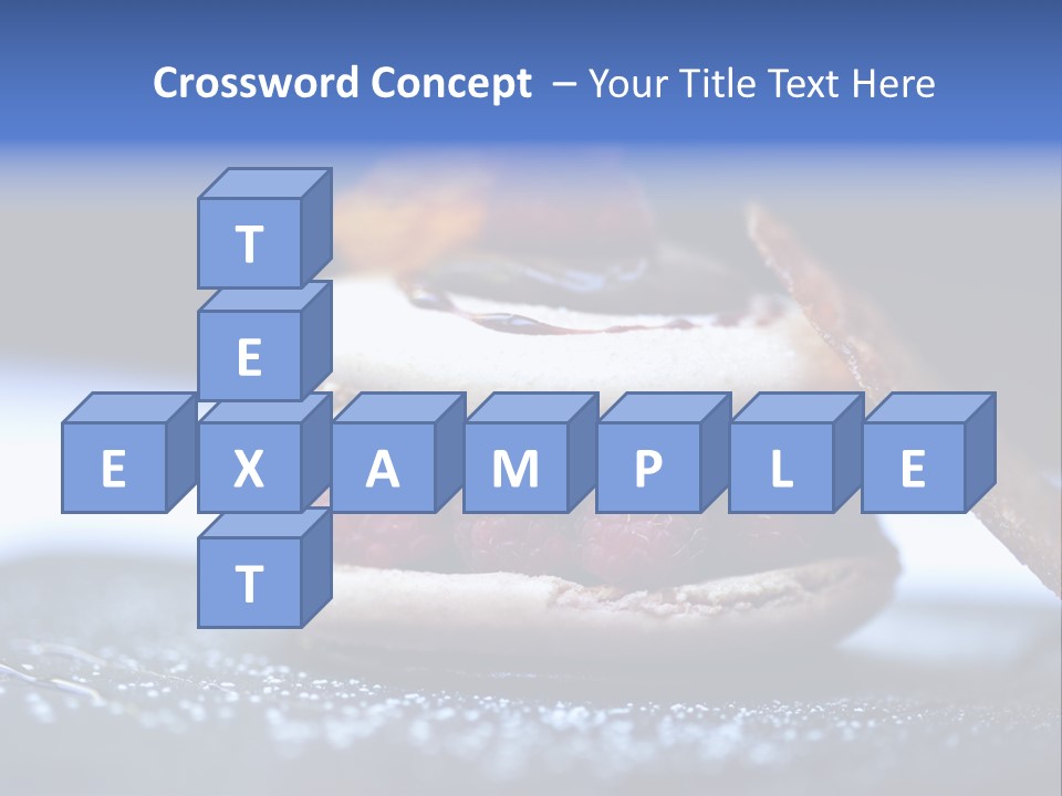 A Dessert With Raspberries On Top Of It PowerPoint Template