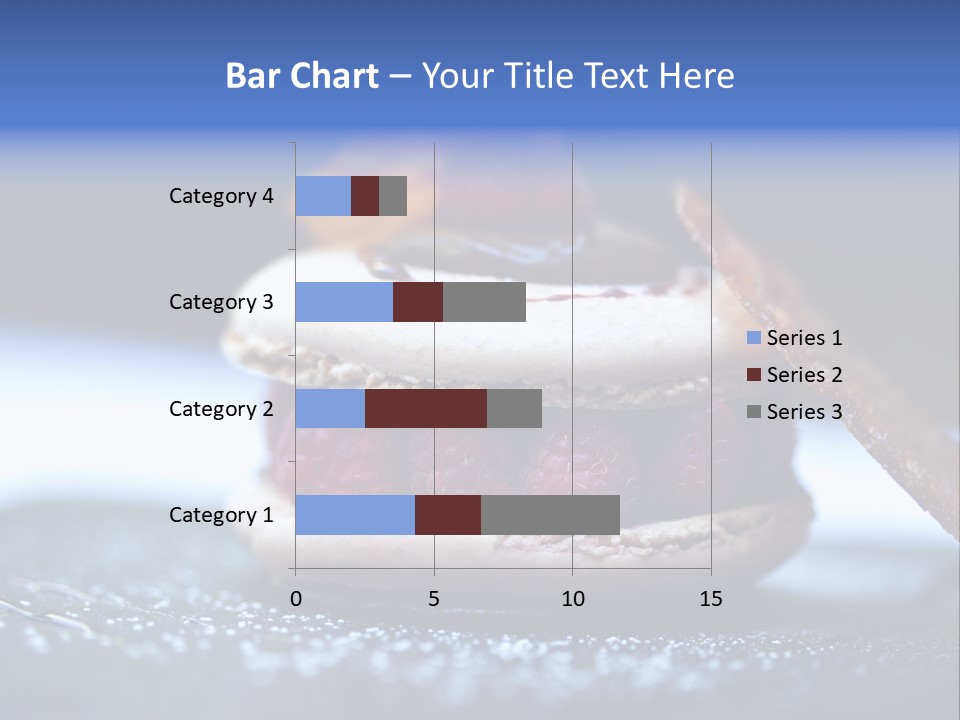 A Dessert With Raspberries On Top Of It PowerPoint Template