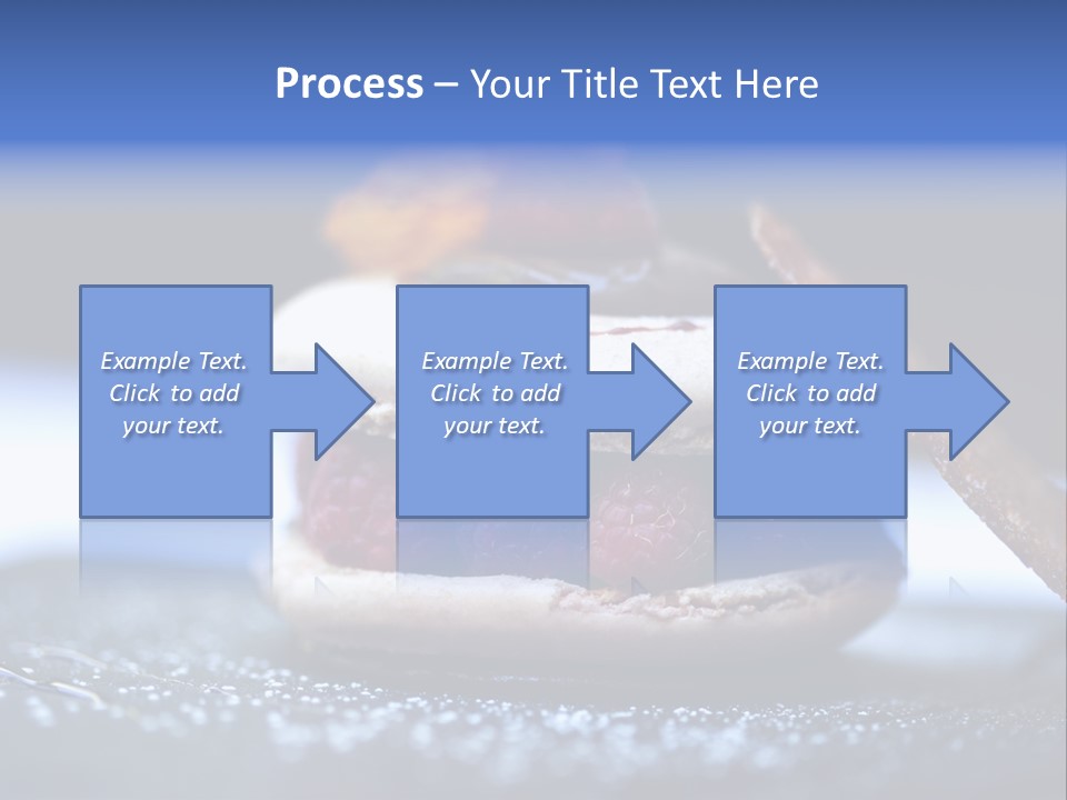 A Dessert With Raspberries On Top Of It PowerPoint Template