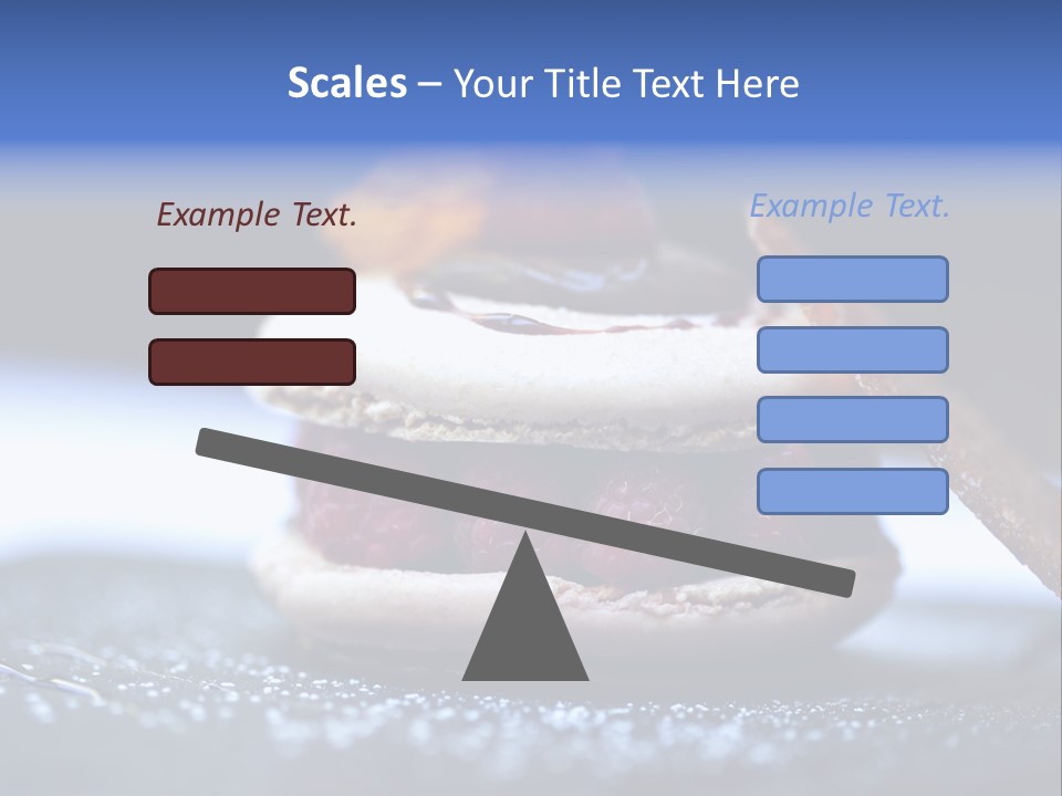 A Dessert With Raspberries On Top Of It PowerPoint Template