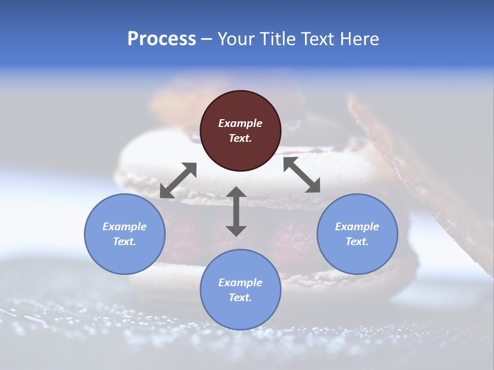 A Dessert With Raspberries On Top Of It PowerPoint Template