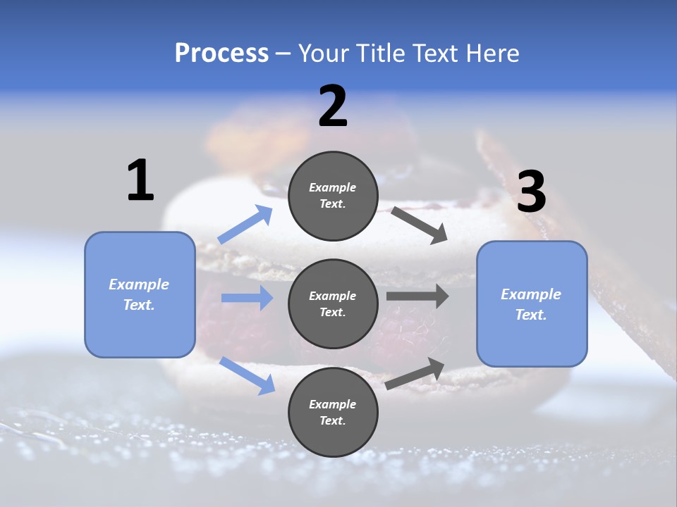 A Dessert With Raspberries On Top Of It PowerPoint Template
