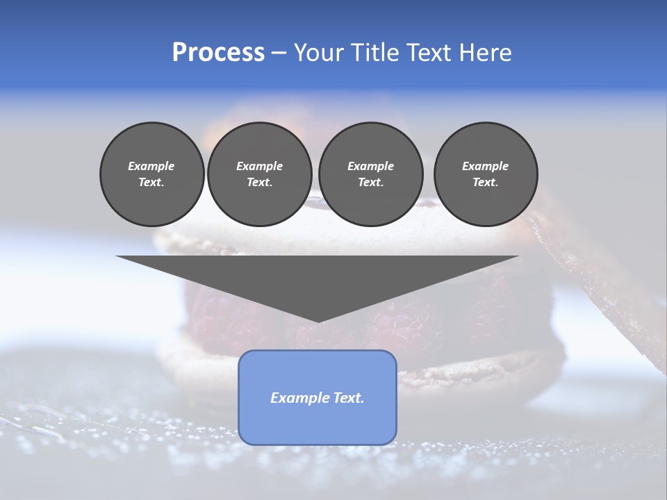 A Dessert With Raspberries On Top Of It PowerPoint Template