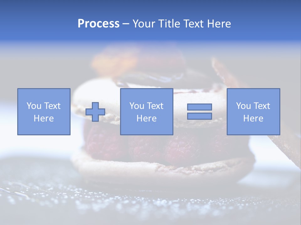 A Dessert With Raspberries On Top Of It PowerPoint Template