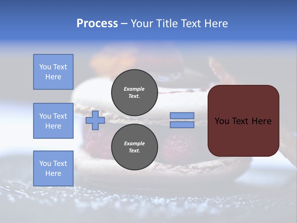 A Dessert With Raspberries On Top Of It PowerPoint Template