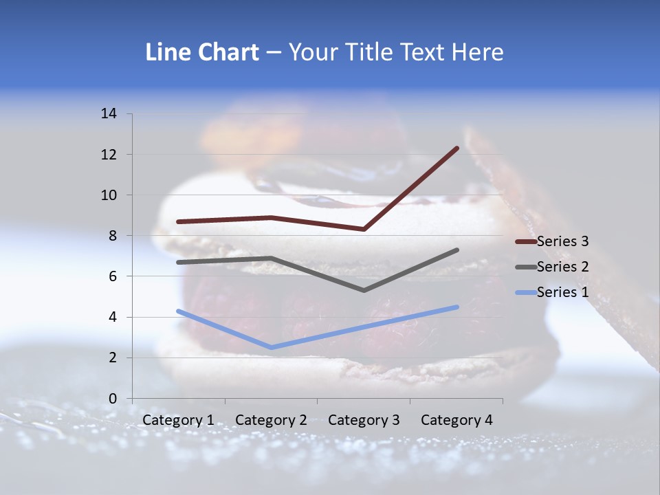 A Dessert With Raspberries On Top Of It PowerPoint Template