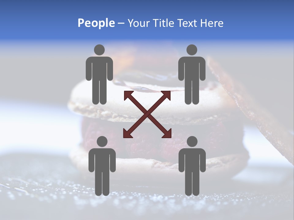 A Dessert With Raspberries On Top Of It PowerPoint Template