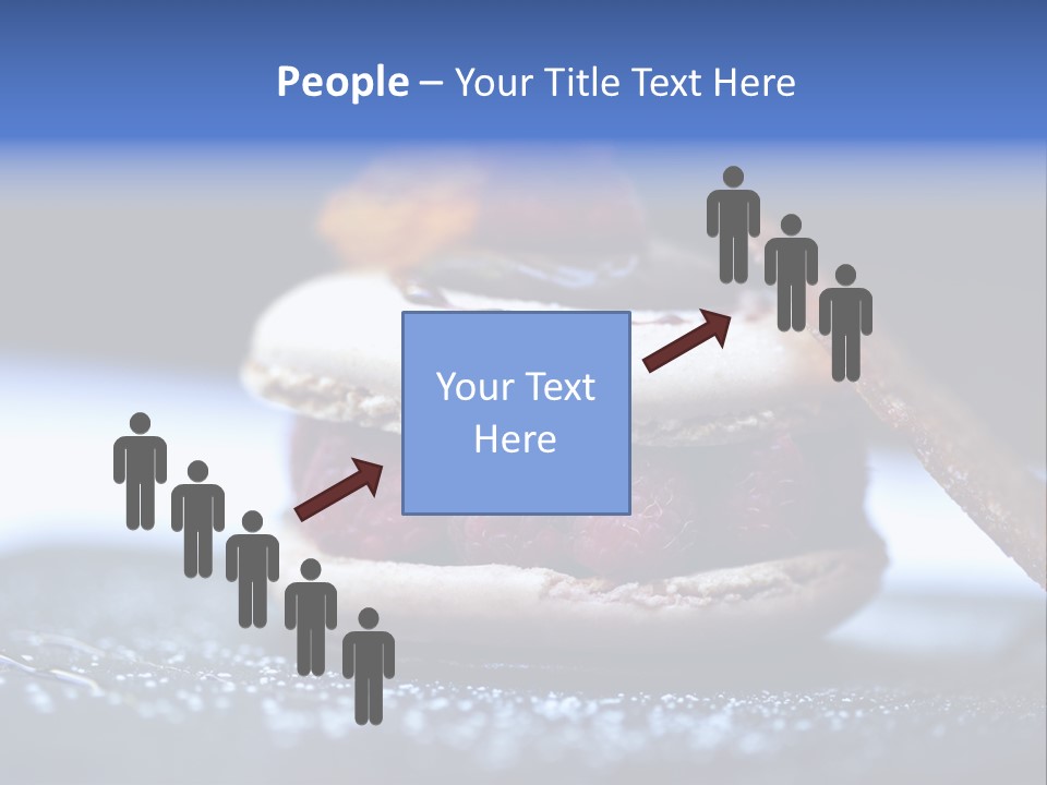 A Dessert With Raspberries On Top Of It PowerPoint Template