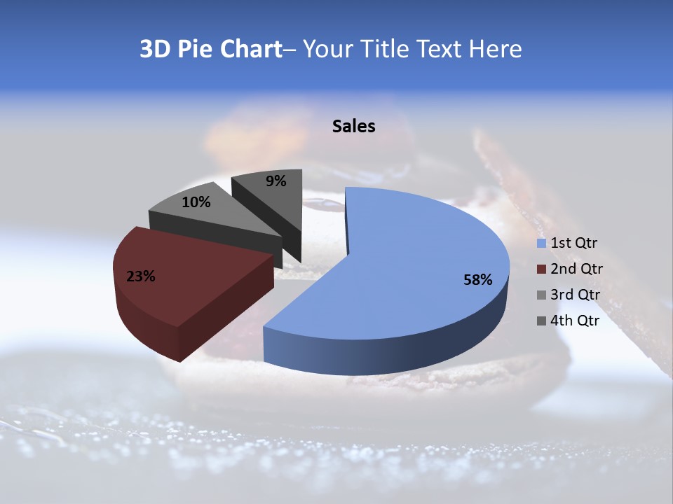 A Dessert With Raspberries On Top Of It PowerPoint Template
