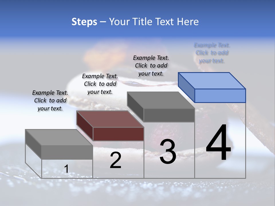 A Dessert With Raspberries On Top Of It PowerPoint Template