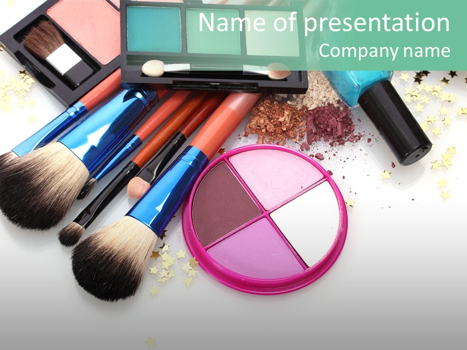 Fashion Make Cosmetic PowerPoint Template