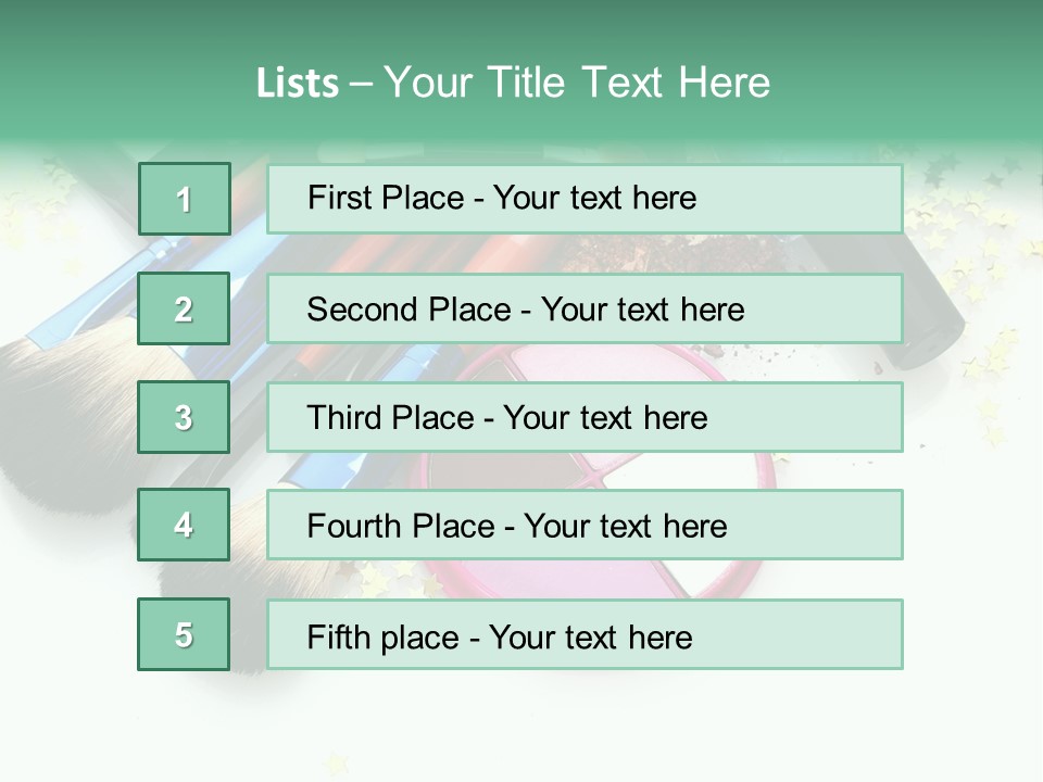 Fashion Make Cosmetic PowerPoint Template
