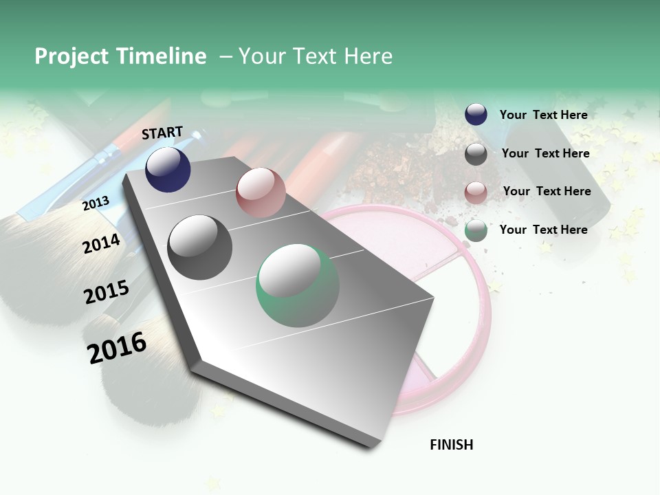 Fashion Make Cosmetic PowerPoint Template