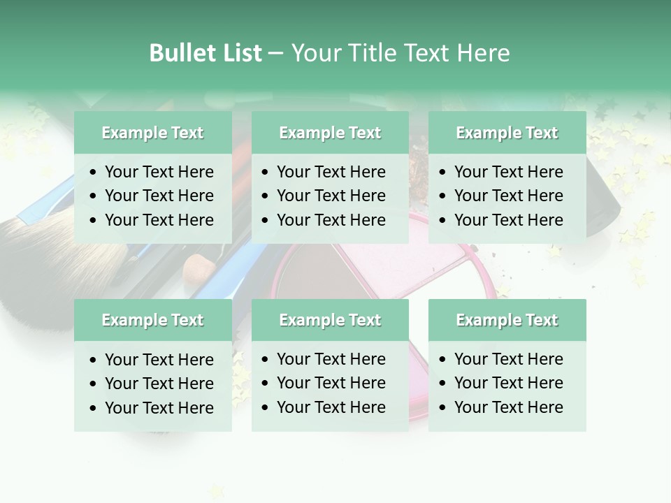 Fashion Make Cosmetic PowerPoint Template