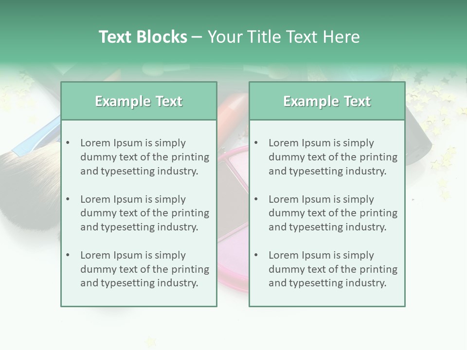 Fashion Make Cosmetic PowerPoint Template