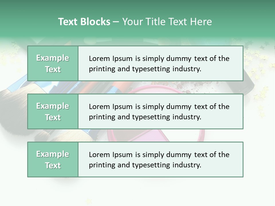 Fashion Make Cosmetic PowerPoint Template